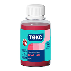 Колер паста Текс Универсал №01, красная, 0,1 л