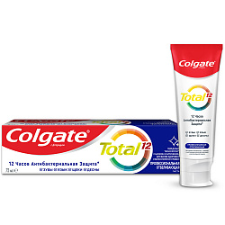 COLGATE 75мл Зубная паста TOTAL 12 Профессиональная Отбеливающая