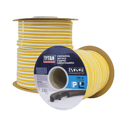 Уплотнитель P-профиль Tytan Professional, 9 x 5,5 мм, бухта 100 м, коричневый