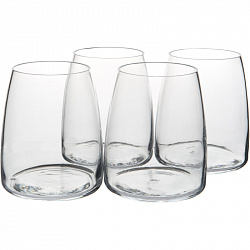 Набор стаканов ПИНО 390 мл, 4 шт холодный срез