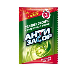 Гранулы для устранения засоров Антизасор с ароматом яблока 50 гр