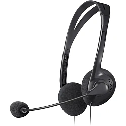 Гарнитура Defender Aura 102 черный, кабель 1,8 м (63102)