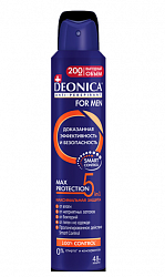 DEONICA FOR MEN 200мл Дезодорант для тела 5 Protection спрей