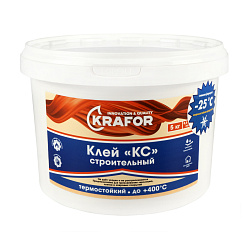 Клей КС Krafor строительный универсальный, для внутренних работ, 5 кг