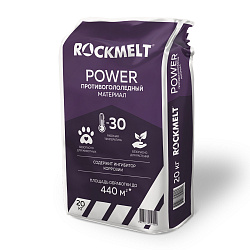 Противогололедный реагент Rockmelt Power, 20 кг