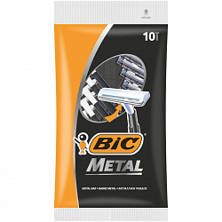 Бритва одноразовая BIC Metal 1 лезв.,П10 шт/уп 836630