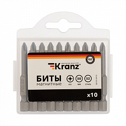 Бита PZ1х50 мм для шуруповерта (упак. 10 шт.) Kranz