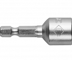 Бита с торцевой головкой ЗУБР магнит. 1/4'',Cr-V, 13х45мм,2шт.(26392-13-02)