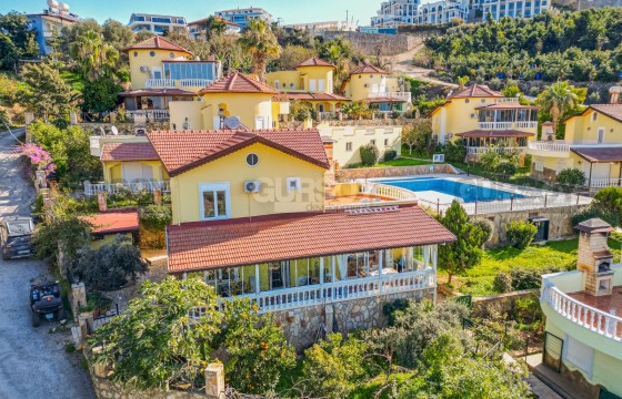 Двухэтажная вилла 3+1 в комплексе с бассейном в Каргыджаке в Турции - фото 4