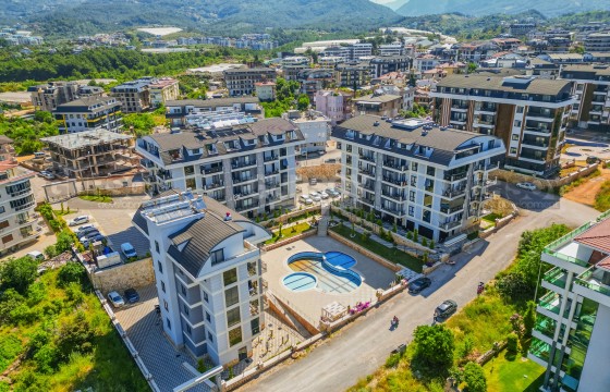 Просторная квартира 2+1 в новом комплексе с бассейном, район Оба в Турции - фото 2