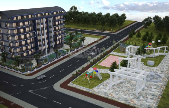 Современный комплекс в Газипаше. Квартиры 1+1 и 2+1( 58м2 - 105,8м2) в Турции - фото 2