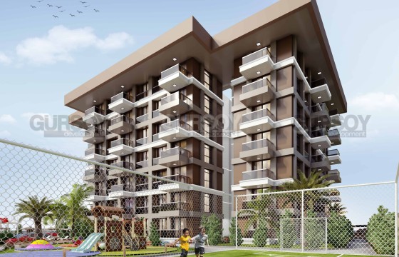Современный проект в Газипаше. Квартиры 1+1 и 2+1 (46м2 - 123м2) в Турции - фото 1