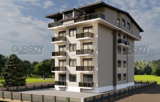 Новые квартиры 1+1 и 2+1 в уютном современном комплексе в Газипаше, 55-105 м2 в Турции - фото 1