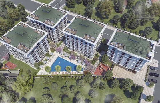 Готовый жилой комплекс в 200 метрах от Мраморного моря в районе Буюкчекмедже, 85м2-210м2 в Турции - фото 12