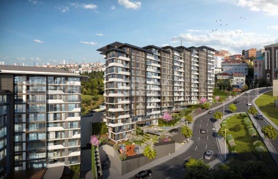 Современный жилой комплекс в районе Эйюп,55м2-225м2 в Турции - фото 5