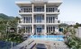 shikarnaya-novaya-villa-5-1-s-basseinom-i-potryasayushim-vidom-na-more-v-raione-tepe-350-m2 в Турции - фото 2