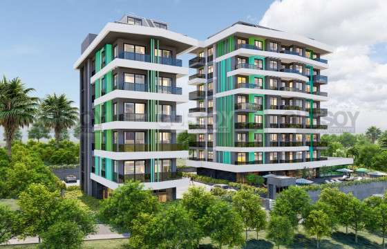 Строящийся проект в живописном районе Авсаллар, 55 м2-158 м2 в Турции - фото 1