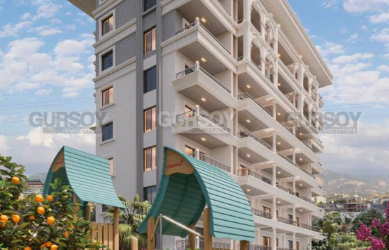 Квартиры от 60 до 175 кв.м. с видом на море. Паяллар, Алания. в Турции - фото 3