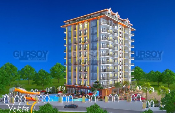 Апартаменты 2+1 в элитном комплексе в центре Алании в Турции - фото 5