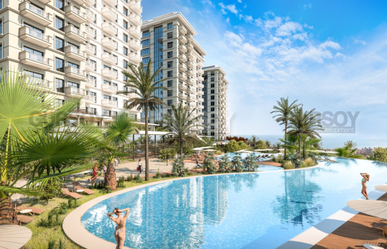 Апартаменты 51-298 кв.м. с панорамными видами в Махмутларе. в Турции - фото 7