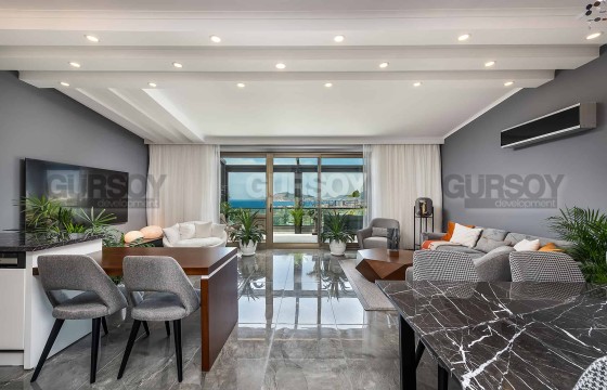 Дизайнерские апартаменты 2+1 с видом на море в Кестеле, 167 м2. в Турции - фото 5