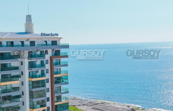 Квартира 1+1 с панорамным видом на море в Махмутларе в Турции - фото 9