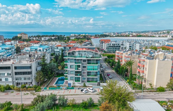 Меблированный садовый дуплекс 2+1 в 450 м от лучшего песчаного пляжа в Авсаллар в Турции - фото 2