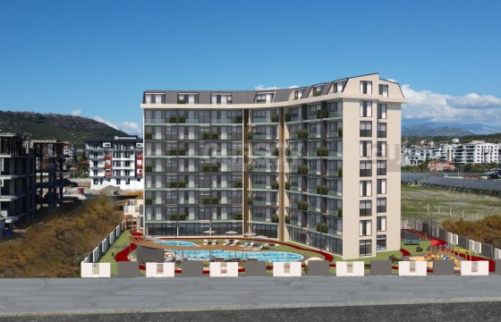 Резиденция с квартирами 51-99 м2 в Газипаша, всего в 700 м. от моря. в Турции - фото 1