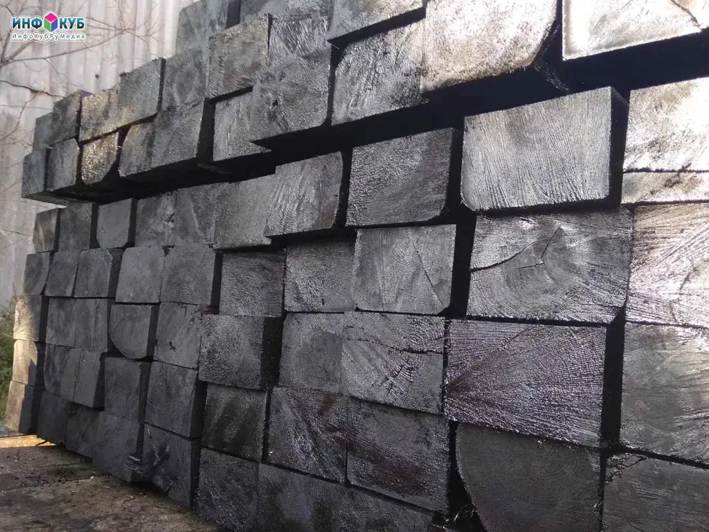 Пропитанные деревянные шпалы Тип 1 и Тип 2 от производителя | Брус для стрелочных переводов