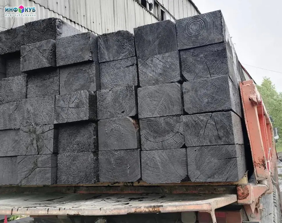 Пропитанные деревянные шпалы Тип 1 и Тип 2 от производителя | Брус для стрелочных переводов