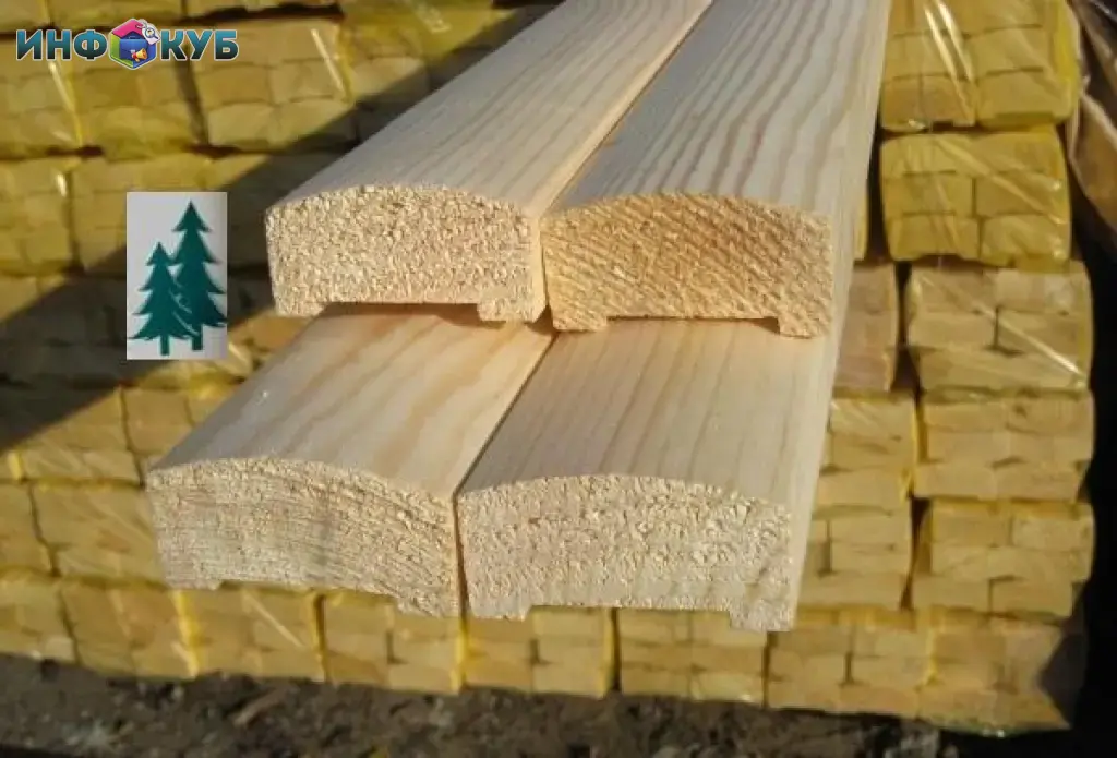 Поручень 35х70 деревянный, сосна