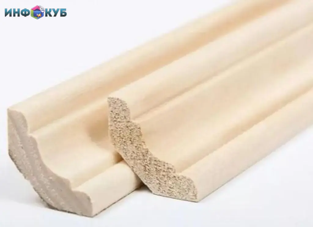 Плинтус деревянный 35мм, сосна, 0 сорт