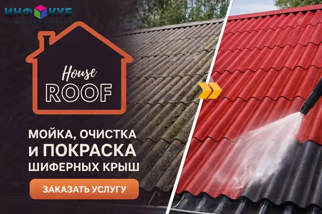 Очистка, мойка и покраска крыш
