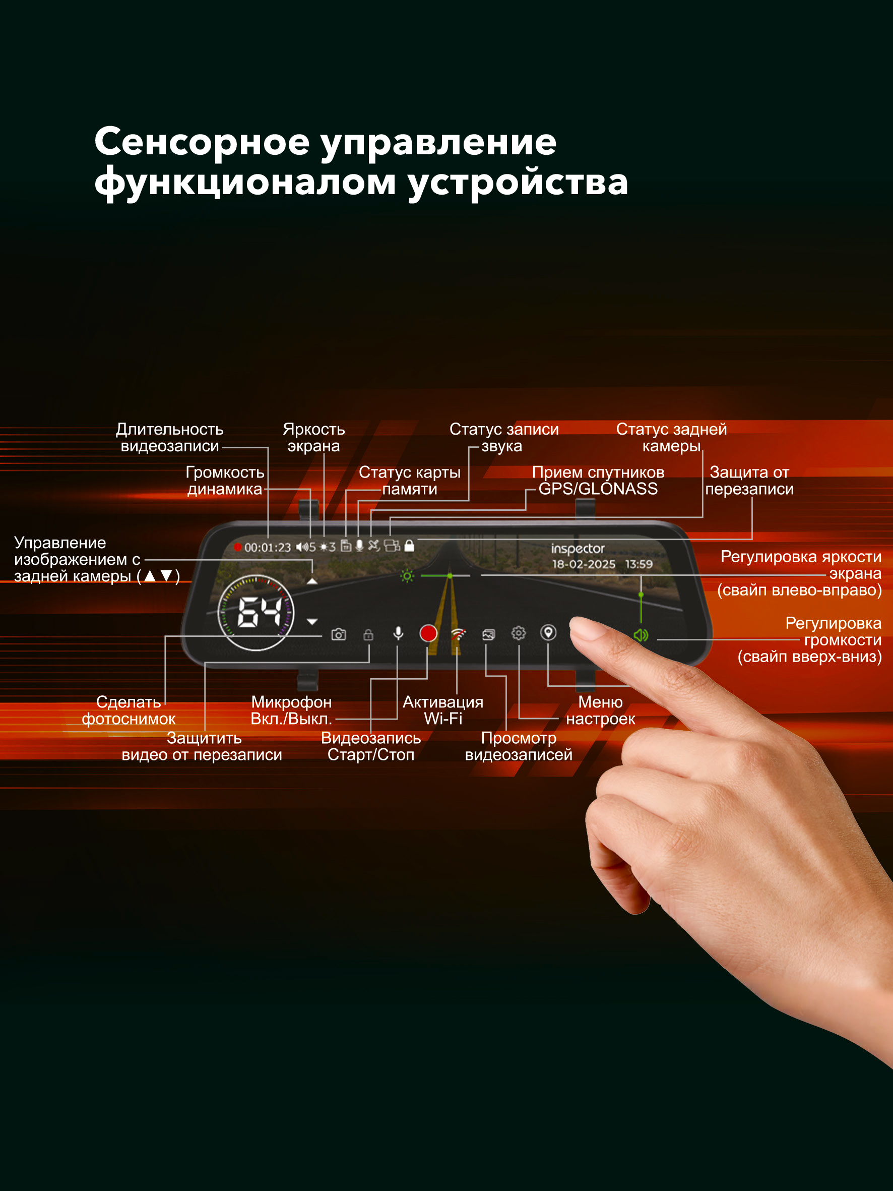 Видеорегистратор Видеорегистратор Inspector Drive