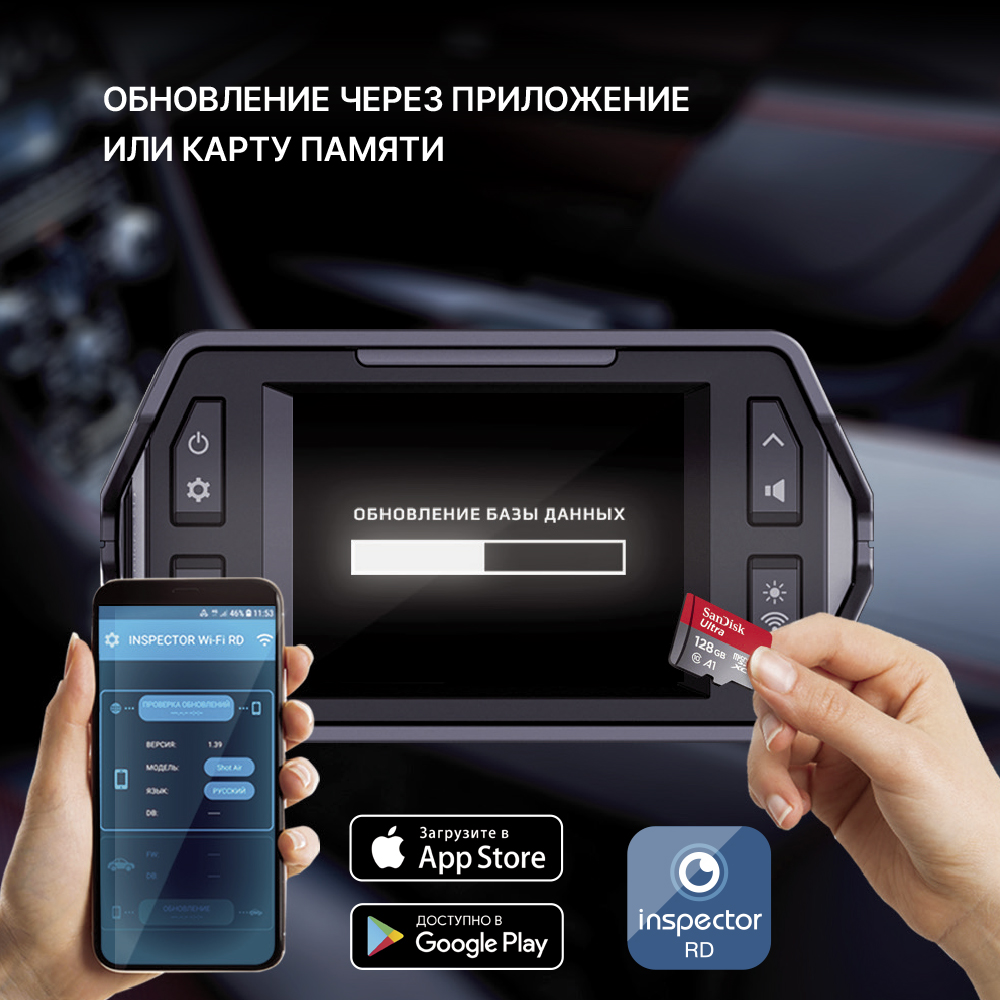 Сигнатурный радар-детектор радар-детектор с LNA-усилителем Inspector Star Air