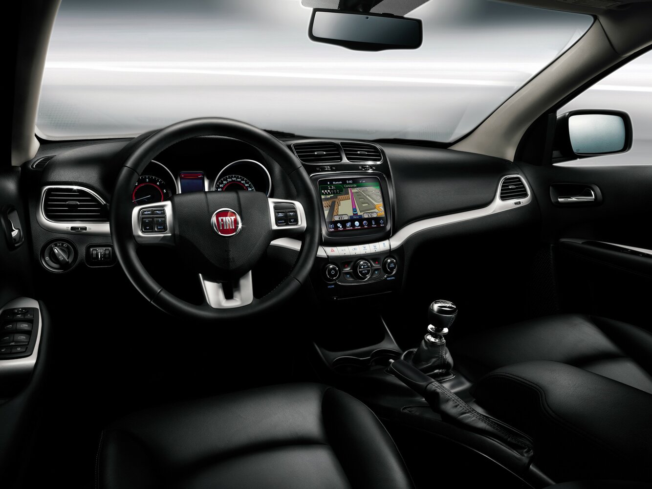 Салон спереди