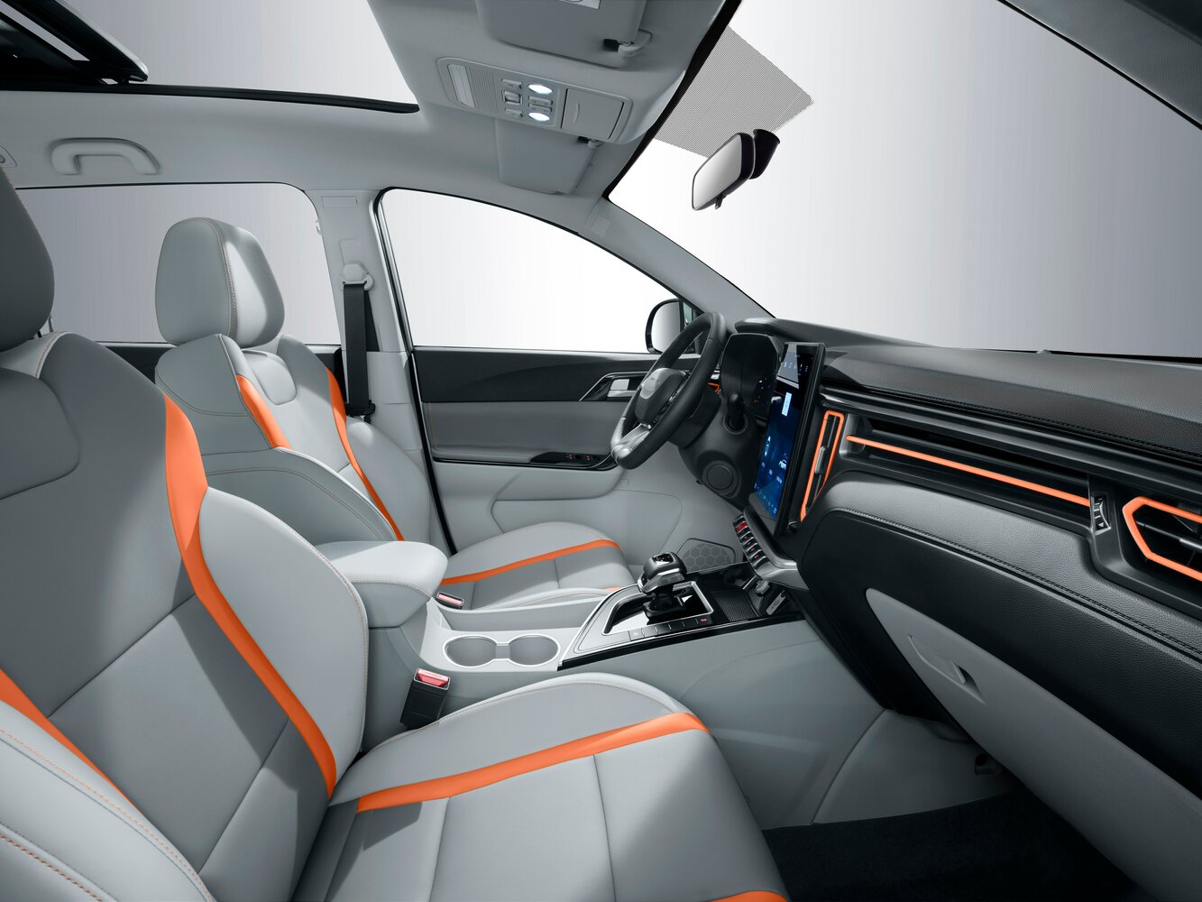 Салон спереди