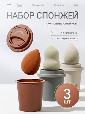 Набор спонжей для макияжа