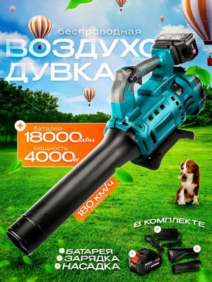Аккумуляторная воздуходувка садовая
