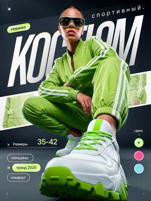 Женские спортивные кроссовки