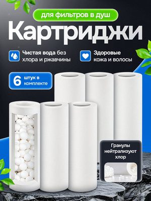 Картриджи для душевых фильтров