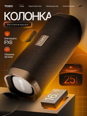 Беспроводная колонка TOZO