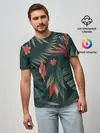 Мужская базовая футболка / Тропический комуфляж