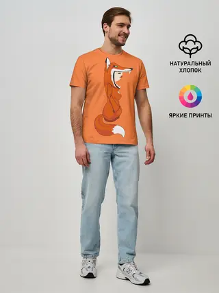 Мужская базовая футболка / Барышня Лиса