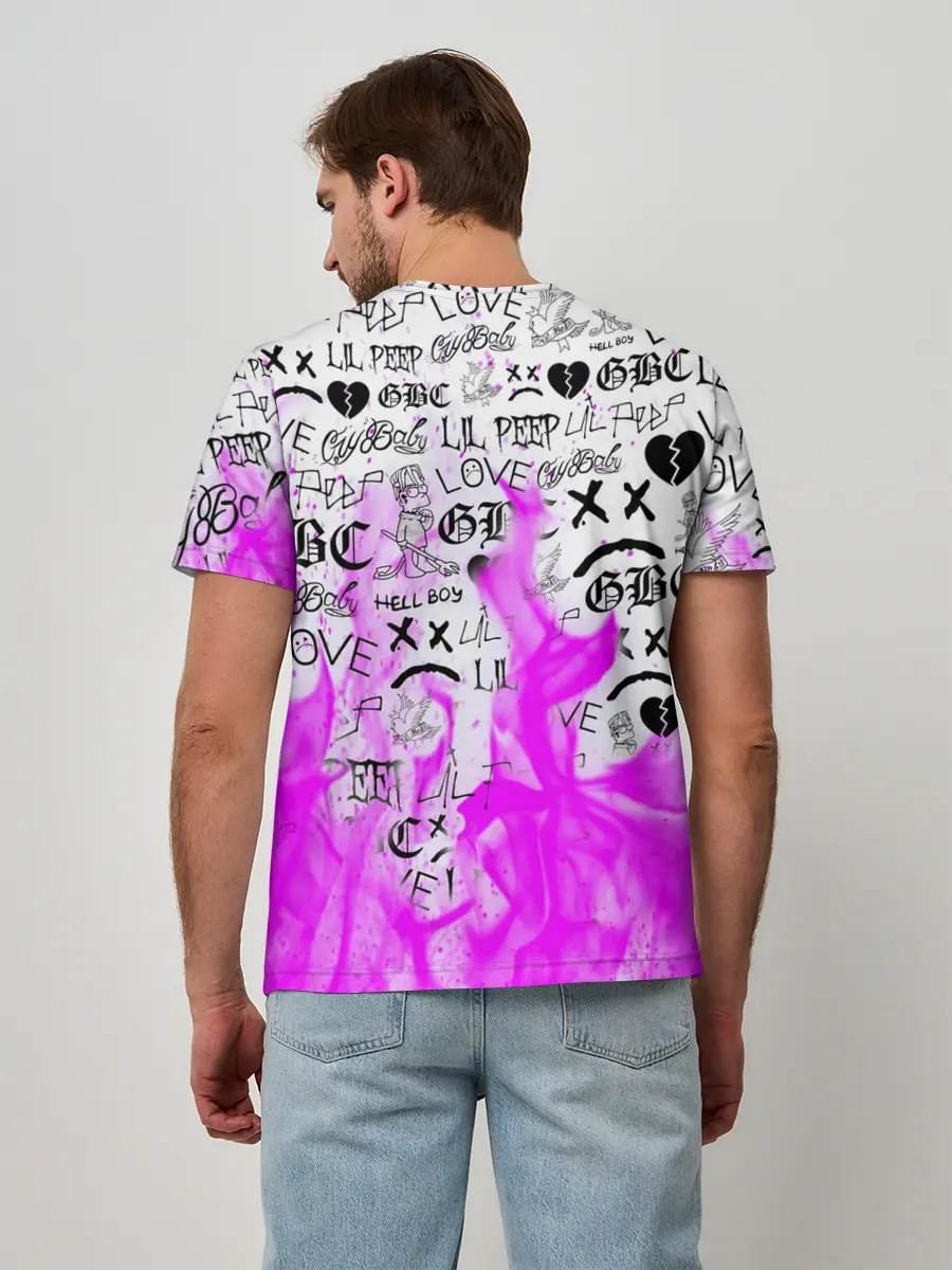 Мужская базовая футболка / CRY BABY LIL PEEP