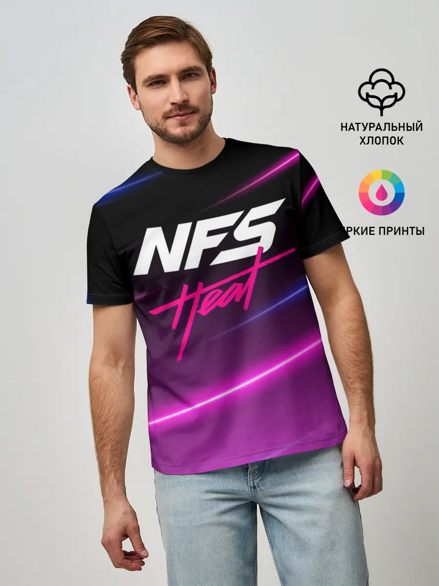 Мужская базовая футболка / NFS: Heat