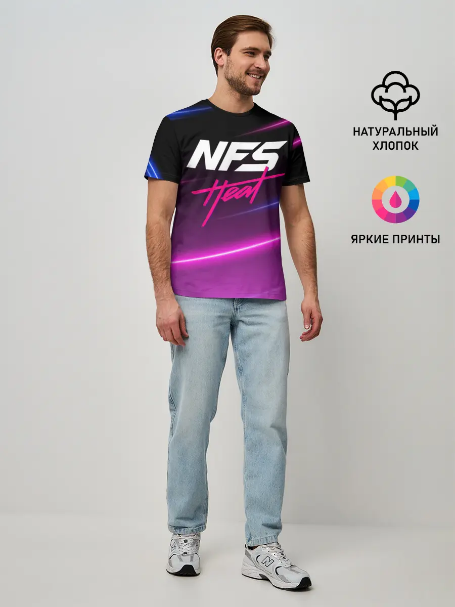 Мужская базовая футболка / NFS: Heat
