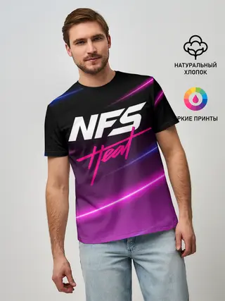 Мужская базовая футболка / NFS: Heat