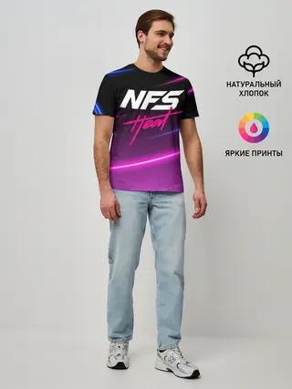 Мужская базовая футболка / NFS: Heat