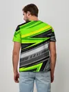 Мужская базовая футболка / Зеленые линии